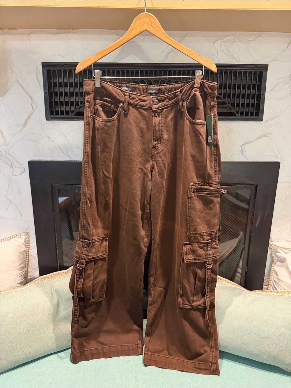 wild fable Brown Women's Cargo Pants - Utility Style